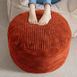HIGOGOGO Round Stuffed Pouf Ottoman, Corduroy Poufs by HIGOGOGO