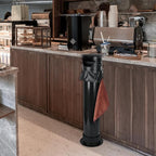 Knock Box for Espresso Grounds Commercial Floor-Standing Coffee Grounds Knock Box with Brush 18L Large Capacity Coffee Knockbox with Towel and Garbage Bags for Coffee Shops,Bar Home,Coffee lovers