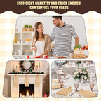 Lounsweer 6 Pcs Thicken Cutting Board Bulk Wood Board for Chopping Serving Charcuterie Material for Laser Engraving Mother' Day Wedding Housewarming Gift