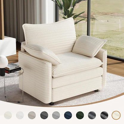 Vesgantti 40" Single Seat Sofa, Comfy Cloud Couch Deep Seat Upholstered Couch - Image 8