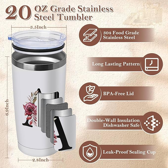 20 Oz Insulated Coffee Cup with Lid Car Tumbler Travel Mug Women Flight Attendant Pet Sitter Caregiver Musicians Dancer Cheerleaders Musician Nanny Hair Stylist Nail Teacher Chaos Coordinator Gift