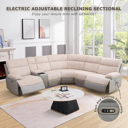Power Recliner Sectional Sofa, Sectional Couch - Image 4