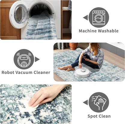 Machine Washable Runner Rugs 2x6: Stain & Spill Resistant Carpet Runners - Image 6