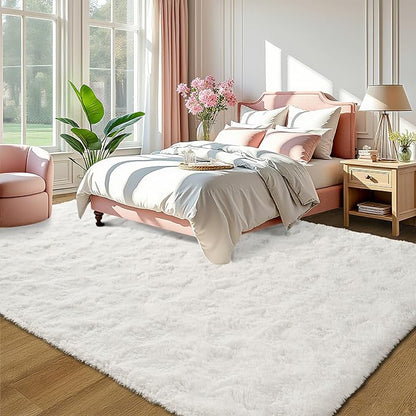 LOCHAS 8x10 Area Rugs Fluffy Living Room Carpets - Image 4