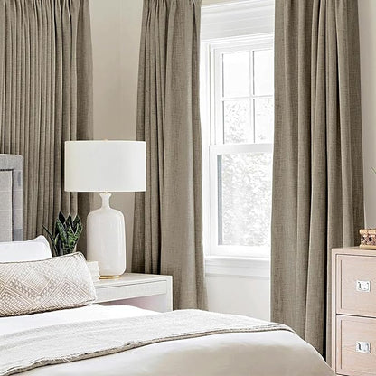 MIULEE 100% Blackout Linen Curtains - Image 2