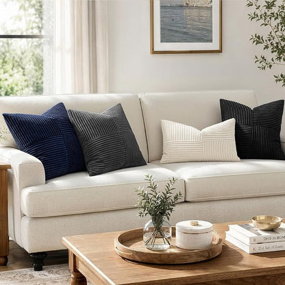 MIULEE Black Decorative Throw Pillow Covers - Image 5
