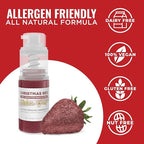 Bakell - Christmas Red Tinker Dust (4g, 1x Mini Spray Pump) Edible Glitter for Food, Desserts, and Beverages!