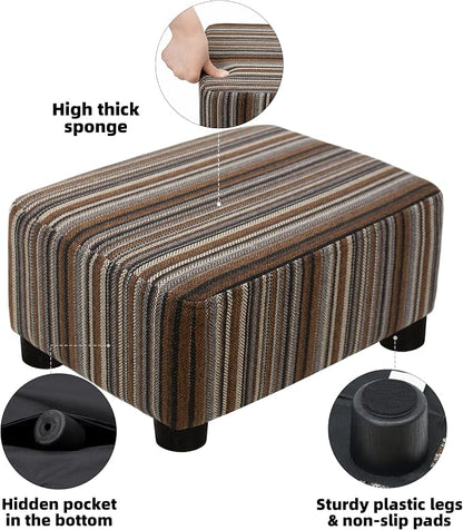 CAROLMADE Small Foot Stool Ottoman Footstool - Image 5