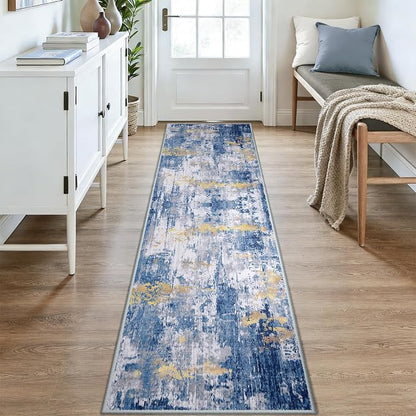 RELEANY Washable Runner 2'x9' Abstract Area Rug - Image 2