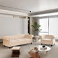 ORRD 2 Piece Living Room Set, Velvet Chesterfield Sofa Couch Chair by ORRD
