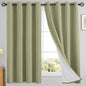 Yakamok Sage Linen Textured Curtains 63 Inches Long by Yakamok