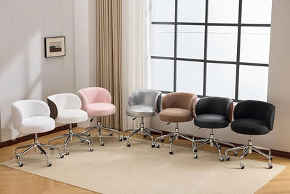 VINGLI Cute Small Swivel Desk Chair Comfy - Image 5