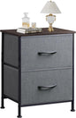 WLIVE Nightstand, 2 Drawer Dresser by WLIVE