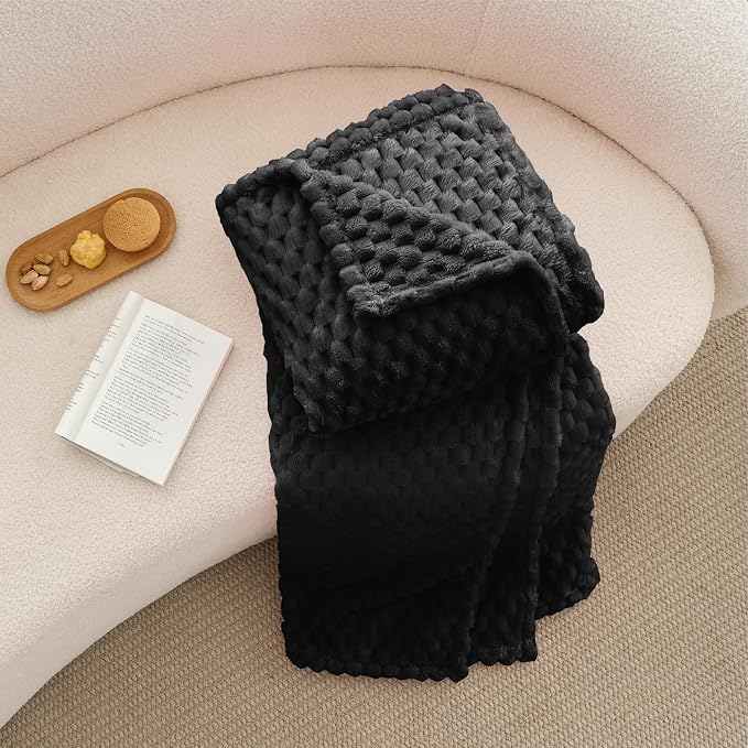 BEDELITE Black Queen Blanket for Bed, Soft Cozy Gifts for Women, 90 * 90 | 3D - Image 6