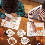 45Pieces Christmas Halloween Fall Thanksgiving Cookie Stencils Reusable Holiday DIY Baking Cake Templates Stencil for Food Dessert Craft (45 Holiday)