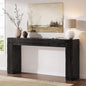 Solid Wood Console Table, 63-Inch Farmhouse Sofa Table Behind Couch by TribewoodbyTribesigns