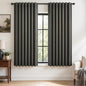 Topfinel Dark Grey Black Out Curtains 63 Inch Long by Topfinel