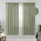 Sage Green Light Filtering Linen Curtains 68 inches Long by LAMIT
