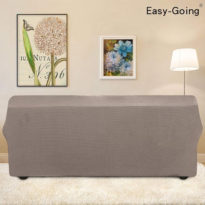 Easy-Going Stretch Oversized Sofa Couch Slipcover Washable Taupe | 1-Piece - Image 4