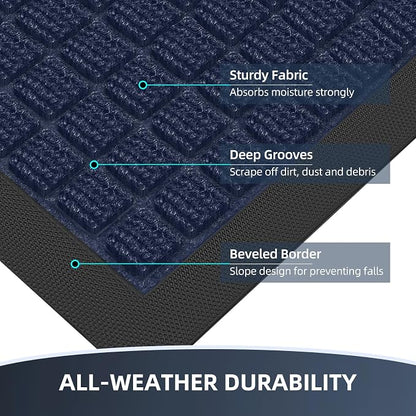Front Door Mat Outside Entrance, Heavy Duty Waterproof Doormat | 73"x46" - Image 4