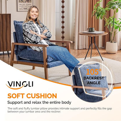 VINGLI Mid-Century Modern Cloud Accent Armchair - Image 9