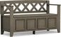 SIMPLIHOME Amherst Entryway Storage Bench by SimpliHome