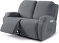 VANSOFY Oversized Recliner Cover, 2-Pieces Stretch Reclining Couch Cover by VANSOFYFURNITURECOVERS