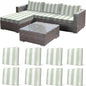 CALBODE 8 Pcs Outdoor Seat Cushion Covers by CALBODE