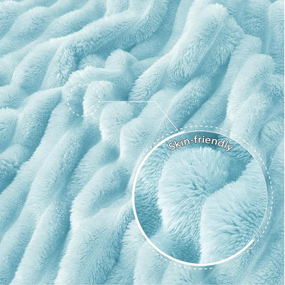 Exclusivo Mezcla Striped Fleece Throw Blanket - Image 5