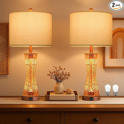 OYEARS 27" Table Lamps Set of 2 by OYEARS