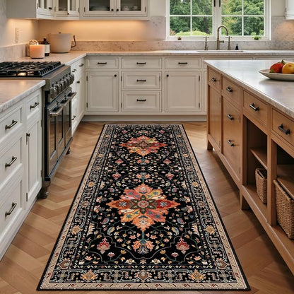 RELEANY Washable Area Rug, Runner 3'x8', Water Repellent, Pet Friendly by RELEANY