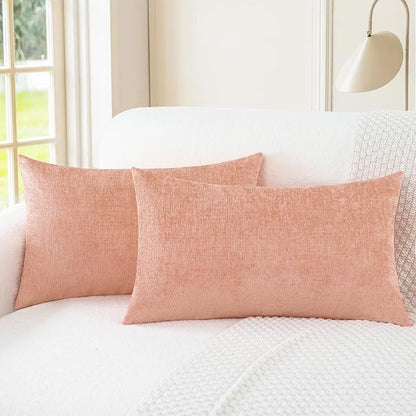 CaliTime Decorative Couch Throw Pillow Covers 20 X 12 Inches Dusty Pink | Pack by CaliTime