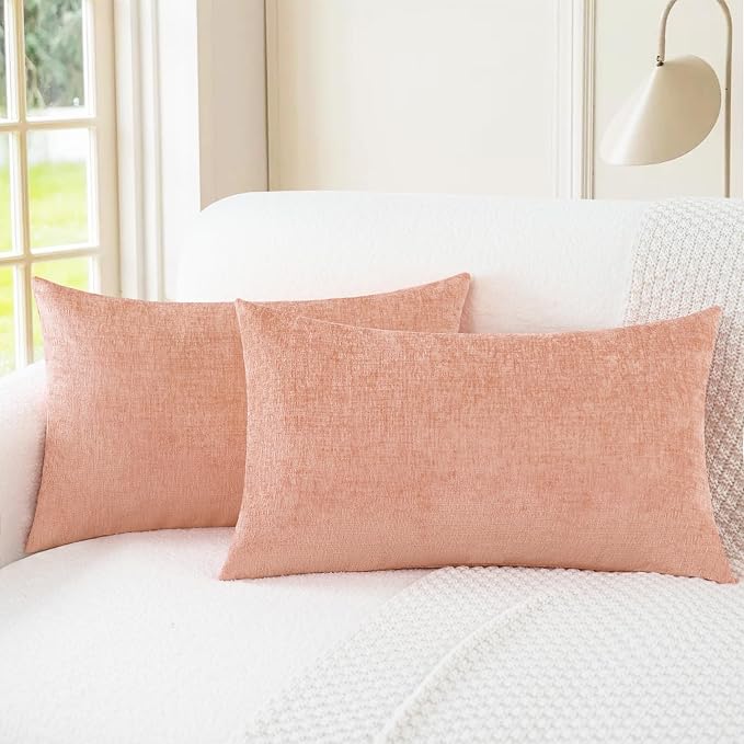 CaliTime Decorative Couch Throw Pillow Covers 26 X 16 Inches Dusty Pink | Pack by CaliTime