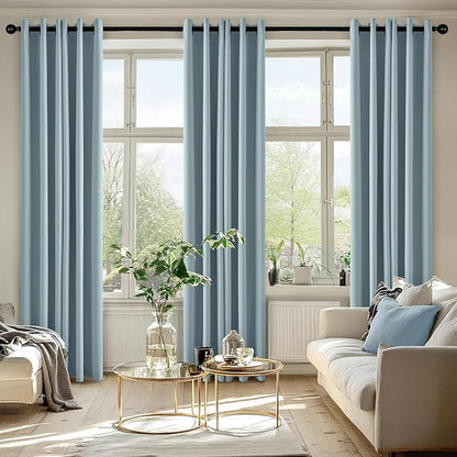 MIULEE Blackout Curtains for Bedroom 2 Panels 40 x 72 Inch Long Slate Blue | - Image 6
