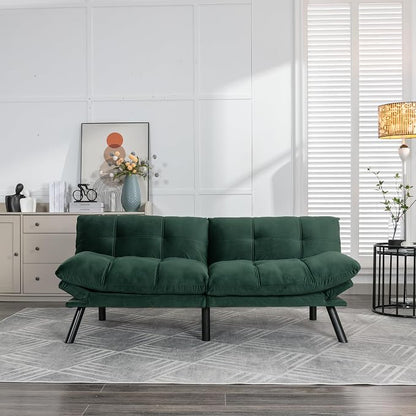 GDFStudio Hayezc Loveseat Sofa, Convertible Sofa Bed, 2-in-1 Folding Modern by GDFStudio