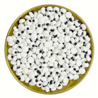 Dynastang 10mm Small Eyes Sprinkles Halloween Edible Eyes Cake Decoration Cupcake Toppers Cookie Decorating Perfect for Cakes, Cupcakes, Desserts Toppings 3OZ