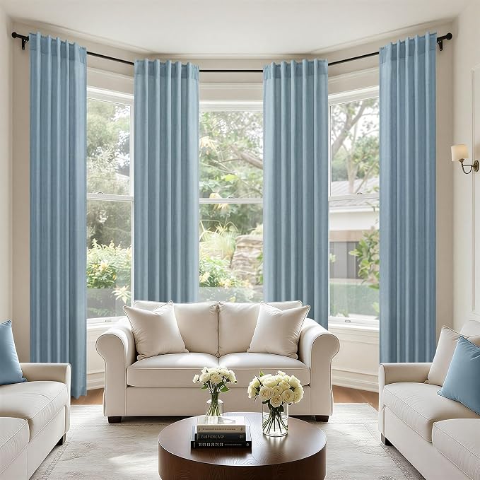 Pitalk Blue Curtains 38 Inch Wide - Image 8