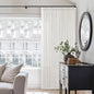 Beige White Pinch Pleated Linen 92 Inch Curtains 60 Inch Width | Linen Blend by Twodrapes