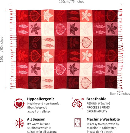 Bohemian Chenille Jacquard Tassel Throws - Image 7