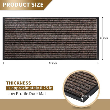 Yimobra Front Door Mat Outdoor Indoor Entrance, 100% Waterproof All-Season All - Image 2