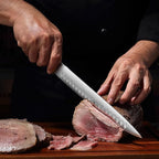 YOTSUBA Carving Knife for Meat, 10" Slicing Knife, High Carbon Steel Brisket Knives with Ergonomic Handle, Butcher Breaking Knives for Chopping Vegetable and Cooking with Gift Box