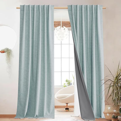NICETOWN Seafoam Green Blackout Curtains by NICETOWN
