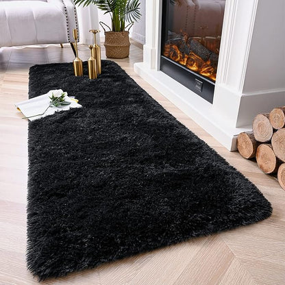 Chicrug Soft Runner Rug for Bedroom Living Room Plush Fluffy Rug 2x8 | Shag - Image 2