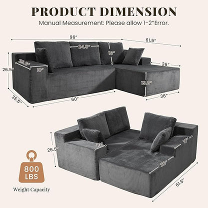 GRUSIGN Cloud Sectional Boneless Couches - Image 2