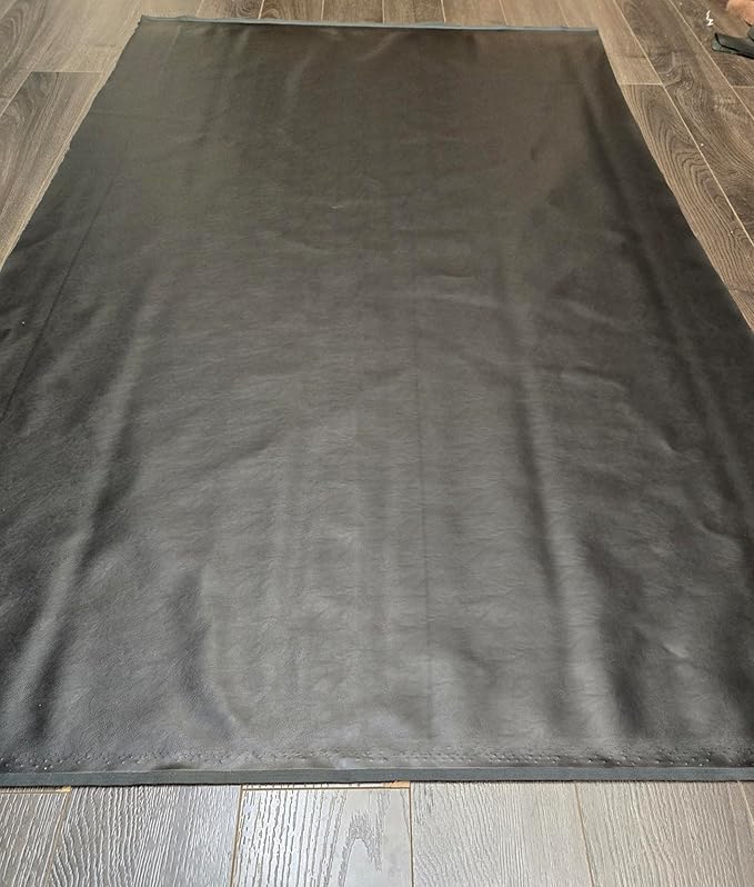 NAT Leathers | Black Soft Faux Vegan Leather PU | 2 Yards Cut by The Yard | - Image 5