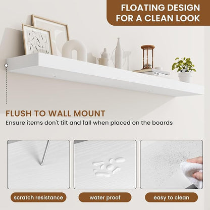fuqing Floating Shelves for Wall, Wall Mounted Wood Floating Shelf - Image 5