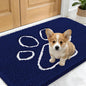 OLANLY Dog Door Mat for Muddy Paws 24x16, Paw Print Design Chenille Mud Mat | by OLANLY