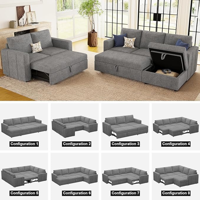 Belffin Modular Sectional Sleeper Sofa - Image 7
