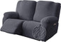 Genina Recliner Loveseat Covers, Stretch Reclining Sofa Covers, 2 Seater Couch by Genina