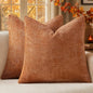 MIULEE Fall Decorative Orange Couch Throw Pillow Covers 18x18 Inch 2 Pack | by MIULEE